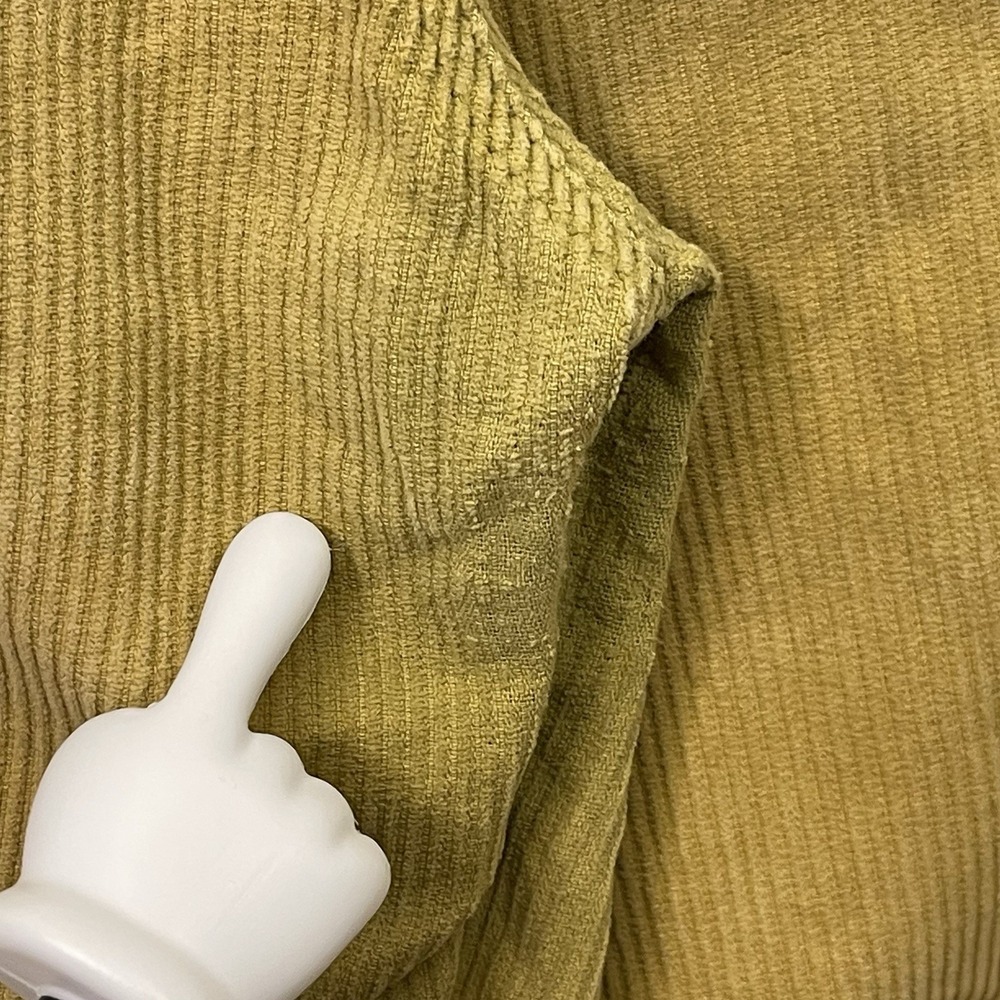 BDG Urban Outfitters Corduroy Ankle Pants Yellow TRASHED Streetwear Grunge Sz 29 - Picture 14 of 14